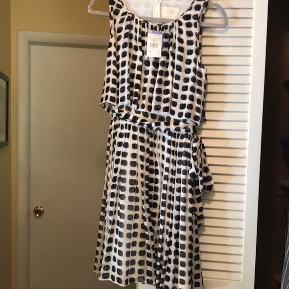 Kate Spade Island Stamp Chiffon Dress - Picture 4 of 12